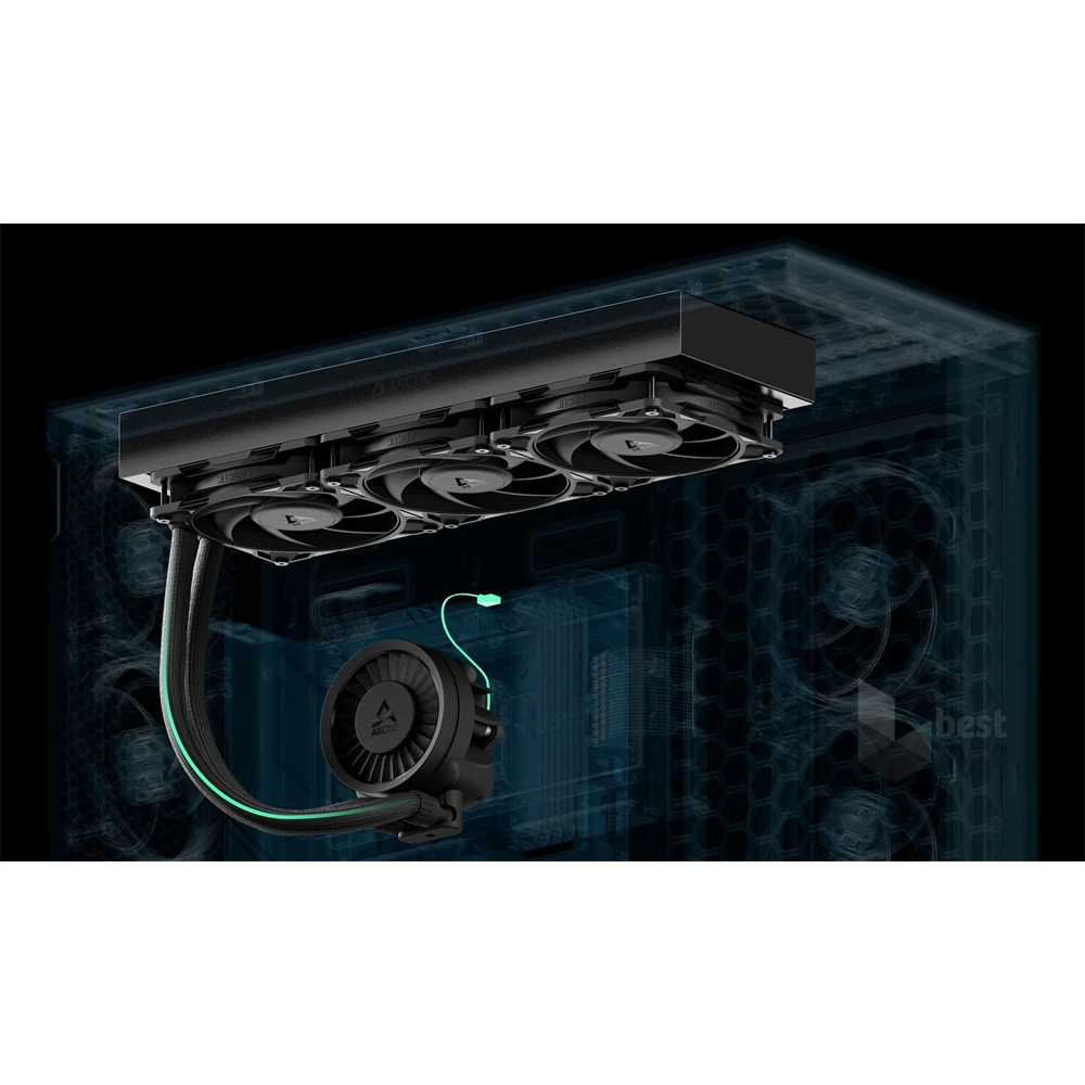 Arctic Liquid Freezer III Pro 420 A-RGB fekete vízhűtéses processzor hűtő