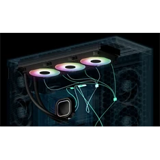 Arctic Liquid Freezer III Pro 420 A-RGB fekete vízhűtéses processzor hűtő