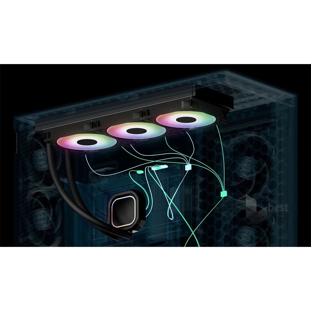Arctic Liquid Freezer III Pro 420 A-RGB fekete vízhűtéses processzor hűtő