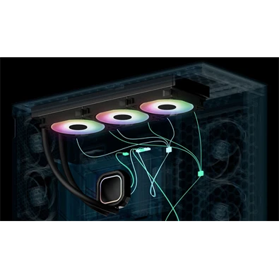 Arctic Liquid Freezer III Pro 420 A-RGB fekete vízhűtéses processzor hűtő