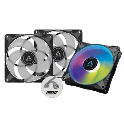 Arctic P14 PWM PST A-RGB 140mm 3db fekete ventilátor