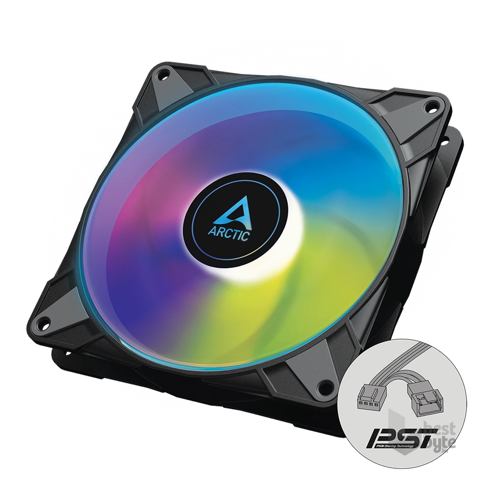 Arctic P14 PWM PST A-RGB 140mm fekete ventilátor