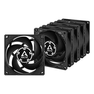 Arctic P8 80mm 5db fekete ventilátor