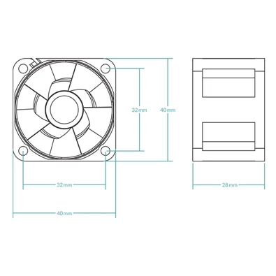 Arctic S4028-6K 40mm szerver ventilátor