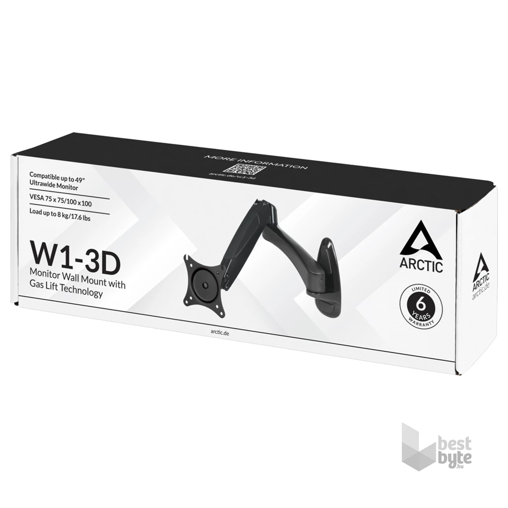 Arctic W1 3D fali monitor konzol