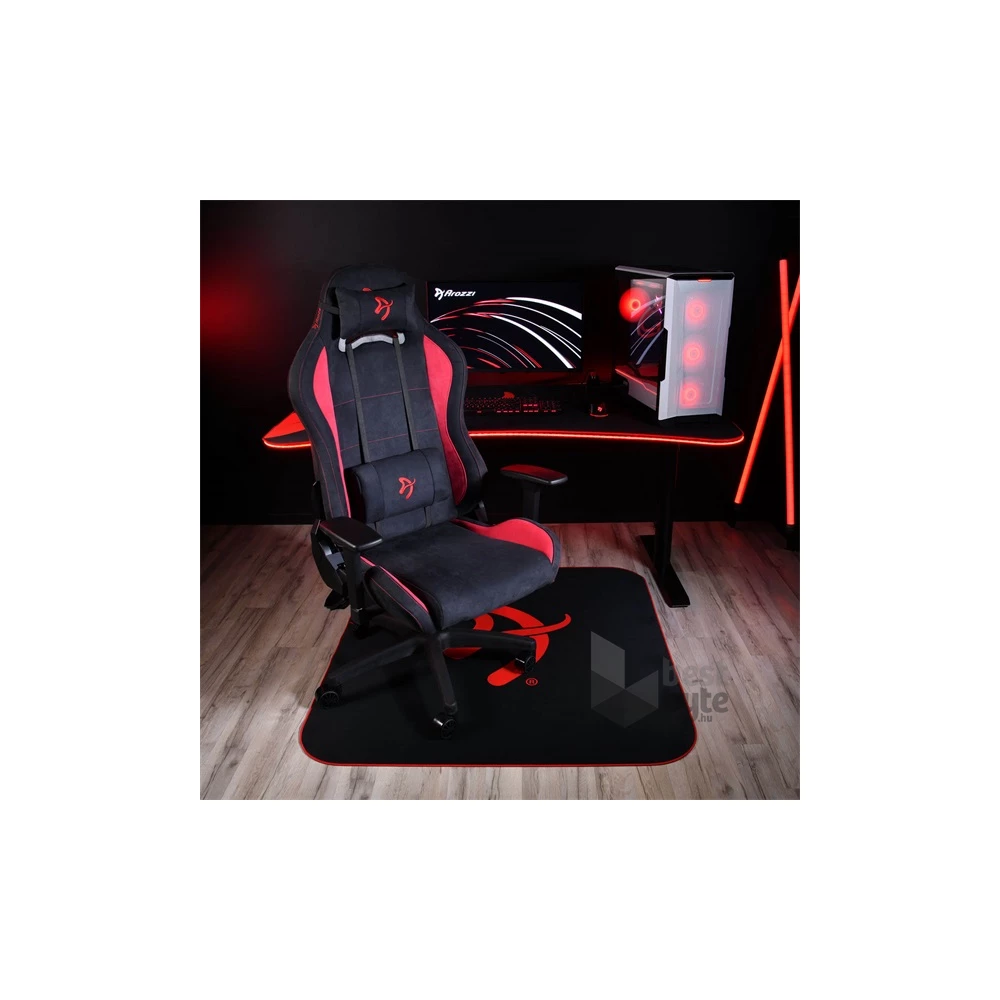 Arozzi Zona Quattro fekete-piross gamer padlószőnyeg