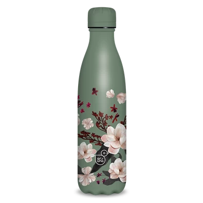 Ars Una 500 ml-es Flowery Pink 24 (5375) duplafalú fémkulacs