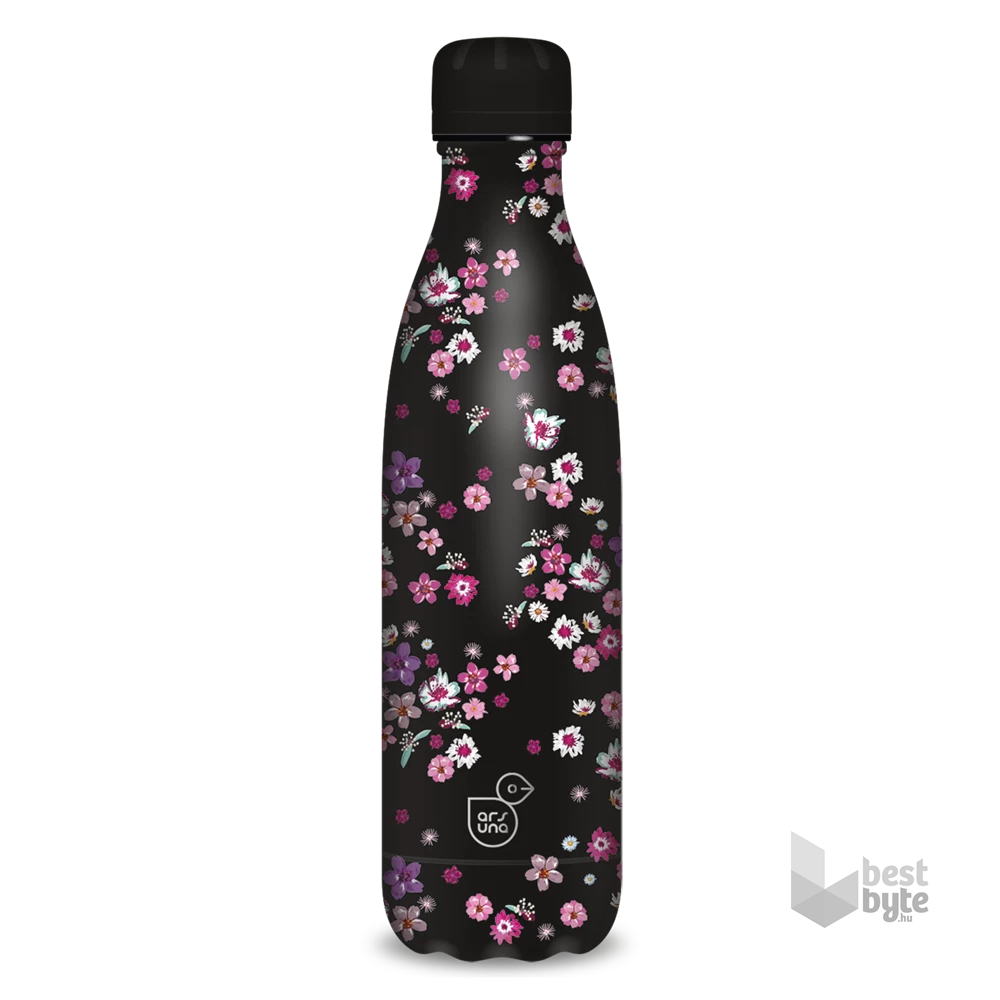 Ars Una 500 ml-es Pearl Blossom Black 24 (5377) duplafalú fémkulacs