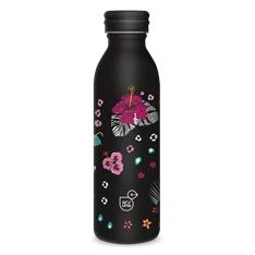 Ars Una 600 ml-es Black Hibiscus 24 (5394) duplafalú fémkulacs