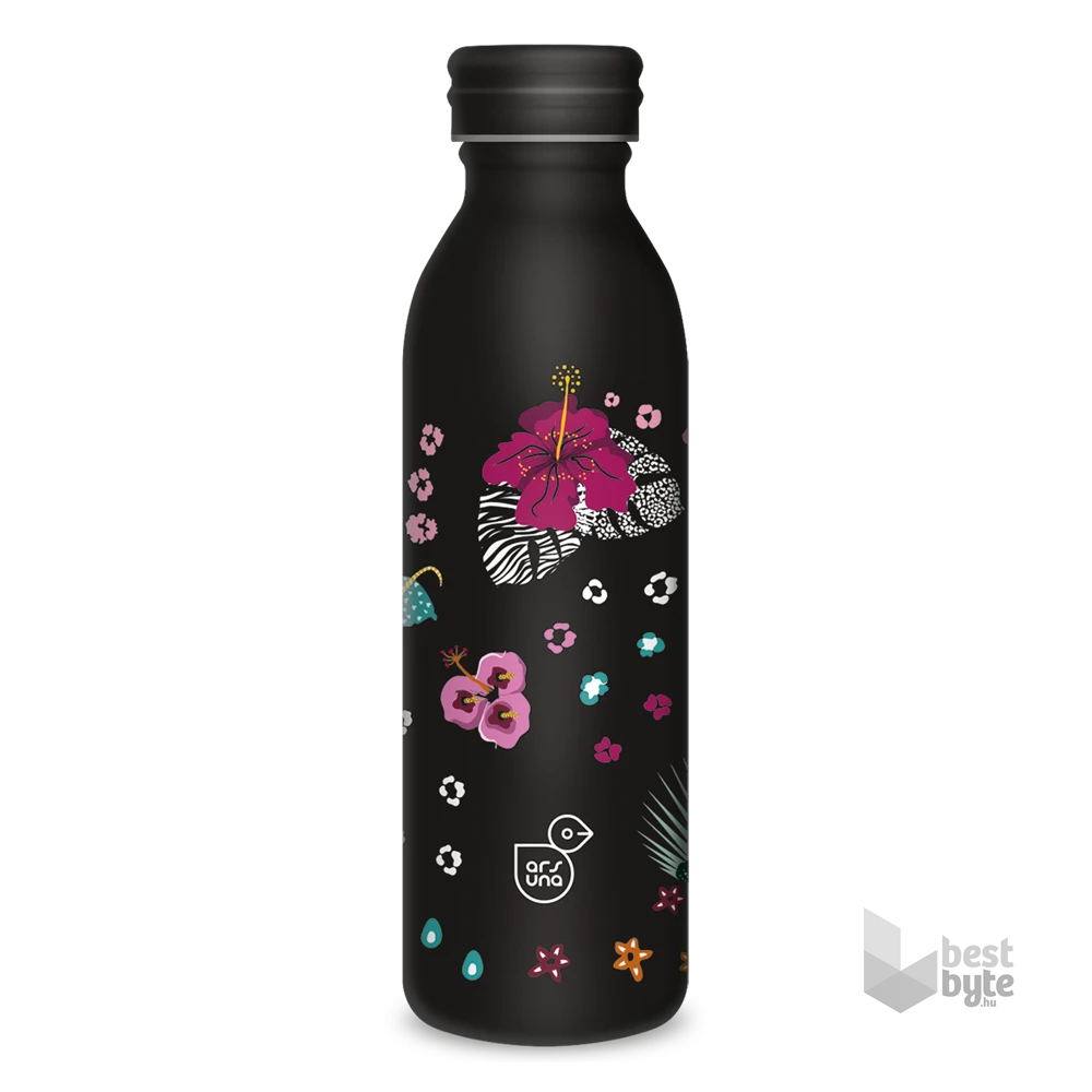 Ars Una 600 ml-es Black Hibiscus 24 (5394) duplafalú fémkulacs