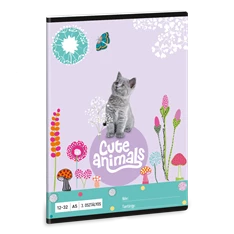 Ars Una Cute Animals-Kitten 24 (5368) A5 12-32 3. osztályos vonalas füzet