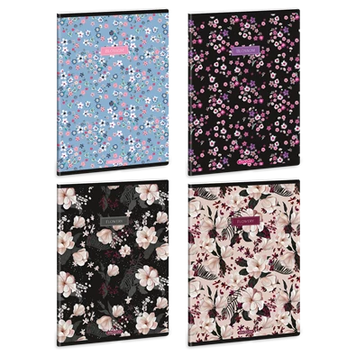 Ars Una Flowery-Mix 24 (5424) A5 extra kapcsos szótárfüzet