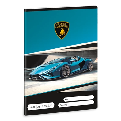 Ars Una Lamborghini 24 (5336) A5 16-32 2. osztályos vonalas füzet