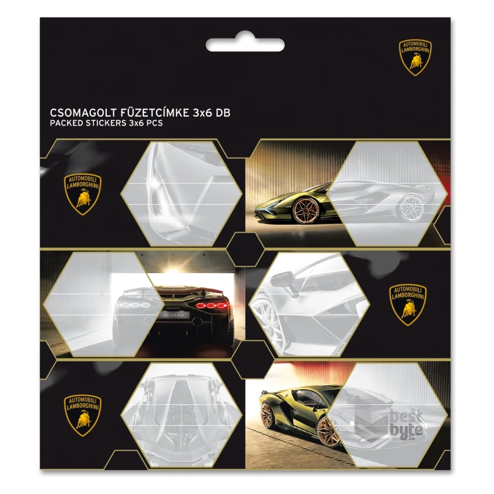 Ars Una Lamborghini 3x6db füzetcímke