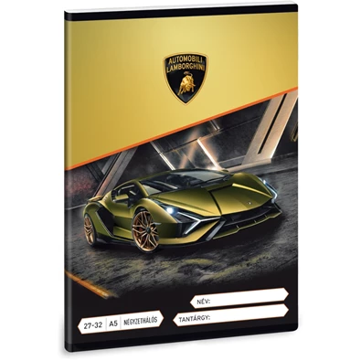 Ars Una Lamborghini A5 27-32 kockás füzet