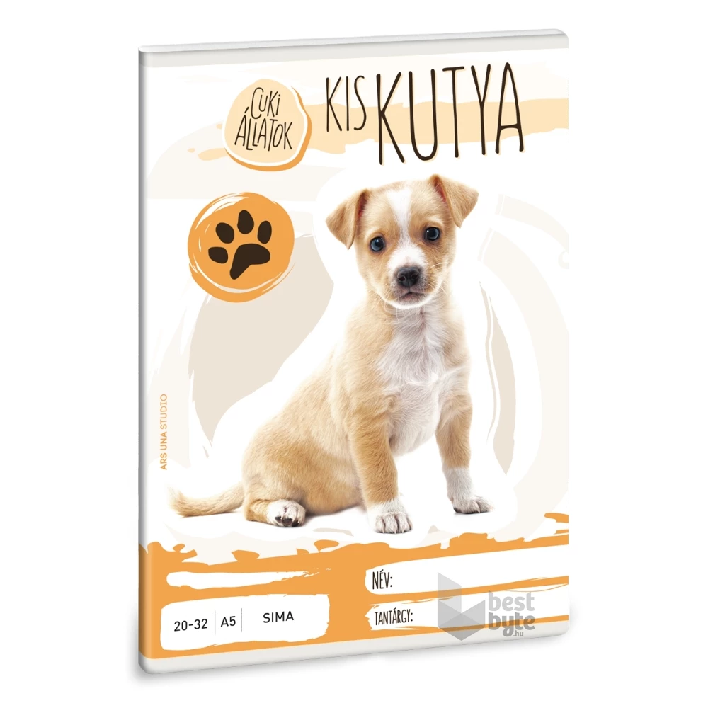 Ars Una cuki kiskutya A5 20-32 sima füzet