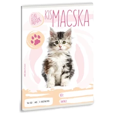 Ars Una cuki macska A5 16-32 2.osztályos füzet