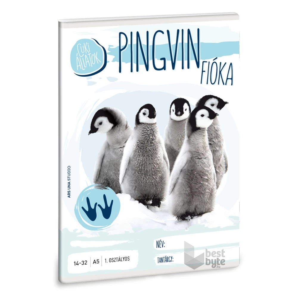 Ars Una cuki pingvin fióka A5 14-32 1.osztályos füzet