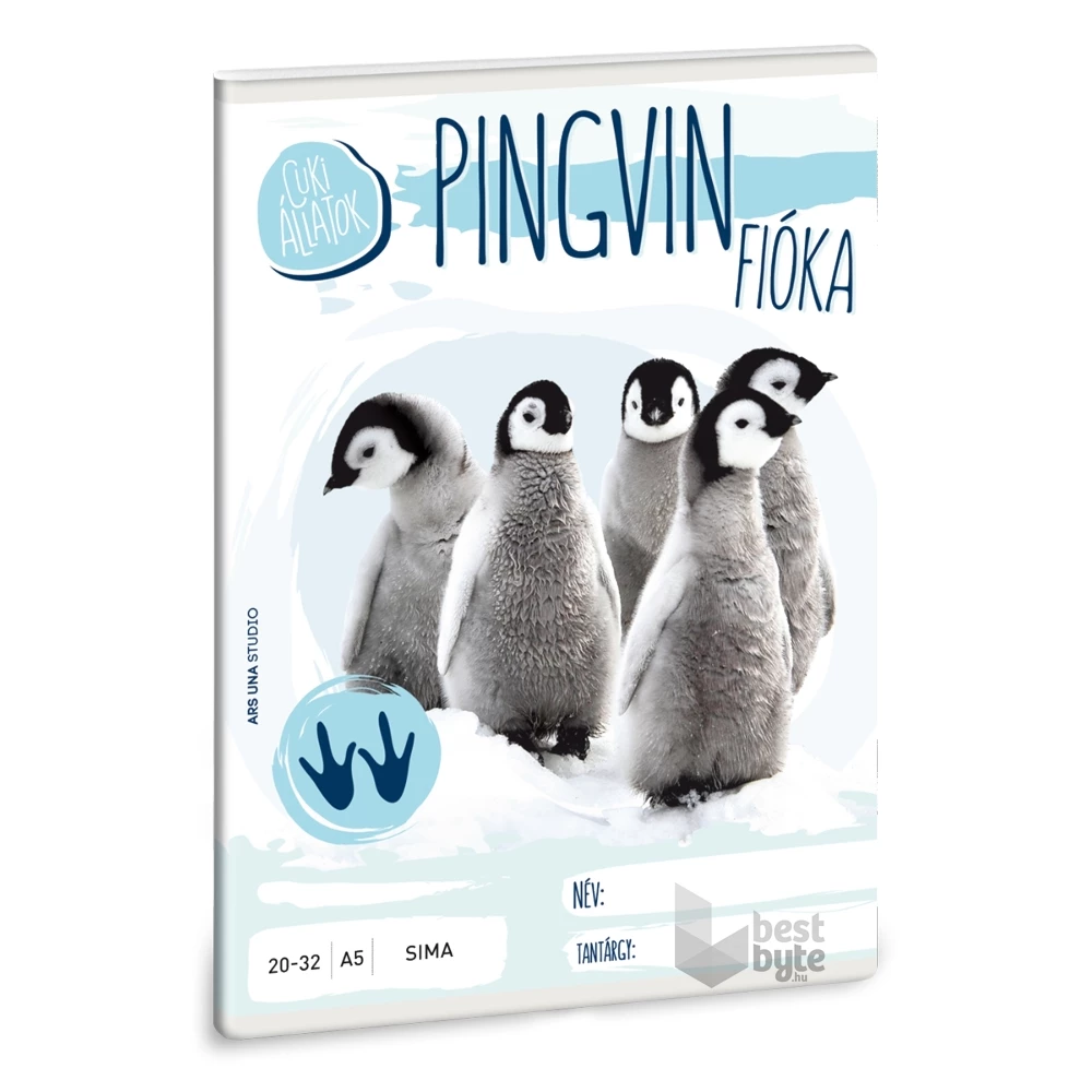 Ars Una cuki pingvin fióka A5 20-32 sima füzet