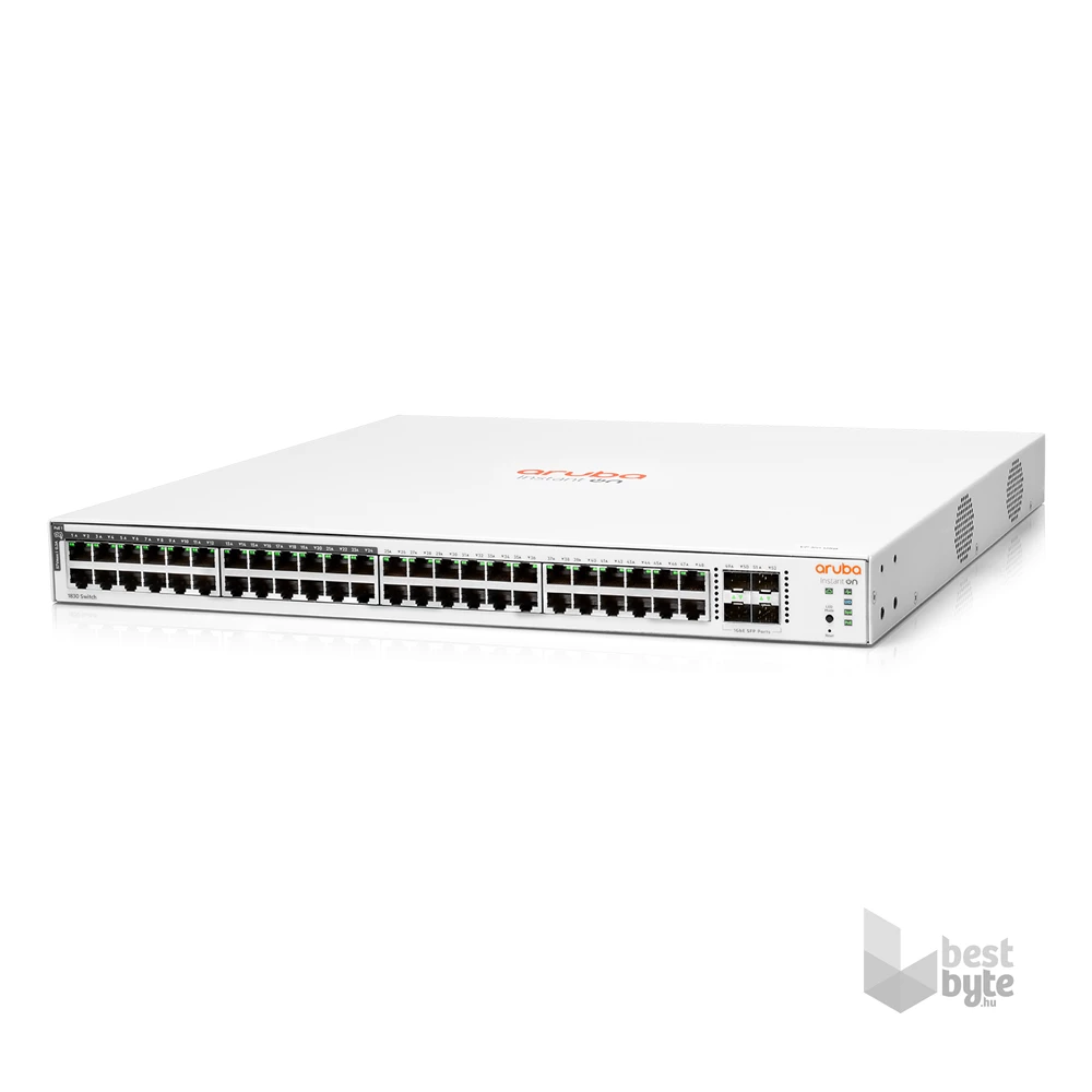 ARUBA Aruba Instant On JL815A 1830 48xGbE LAN 24xPoE LAN 4xSFP port smart menedzselhető PoE (370W) switch
