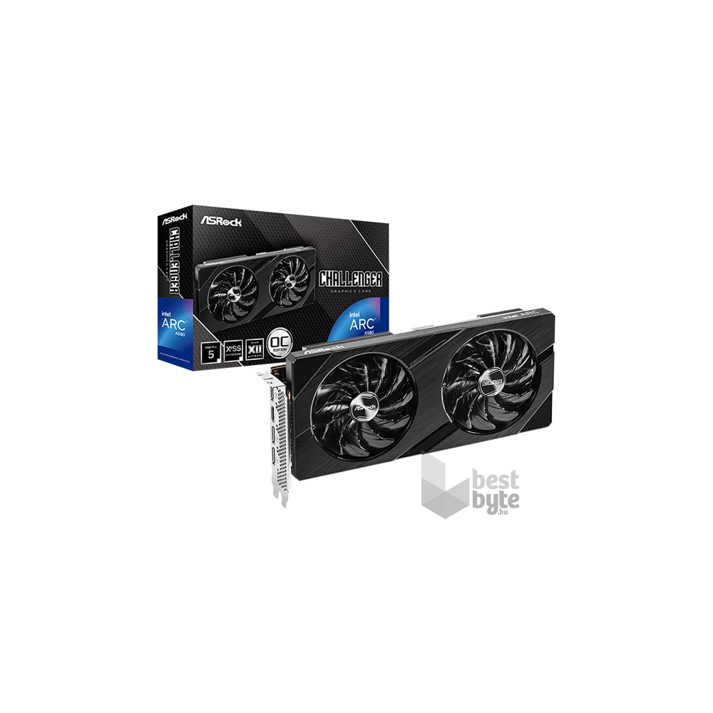 Asrock Arc A580 Challenger OC 8GB GDDR6 grafikus kártya