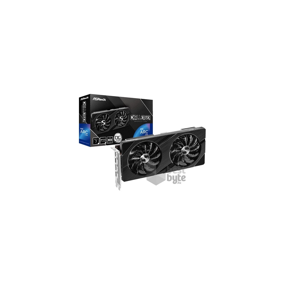 Asrock Arc A750 Challenger D OC 8GB GDDR6 256-bit grafikus kártya