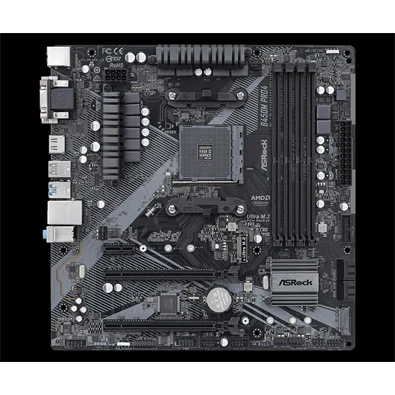 Asrock B450M PRO4 R2.0 desktop alaplap microATX