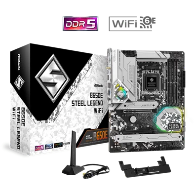 Asrock B650E STEEL LEGEND WIFI desktop alaplap ATX