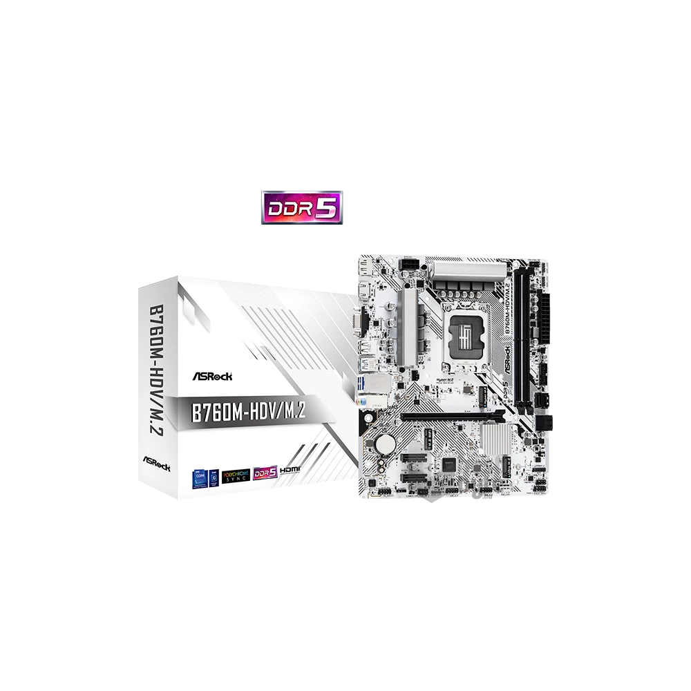 Asrock B760M-HDV/M.2 Intel B760 LGA1700 mATX alaplap