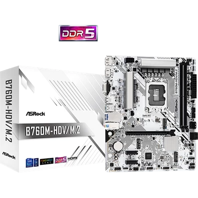Asrock B760M-HDV/M.2 Intel B760 LGA1700 mATX alaplap