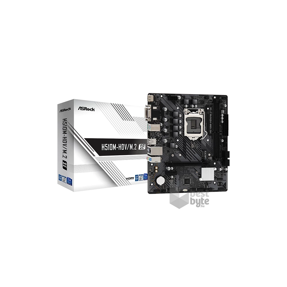 Asrock H510M-HDV/M.2 SE Intel H470 LGA1200 mATX alaplap