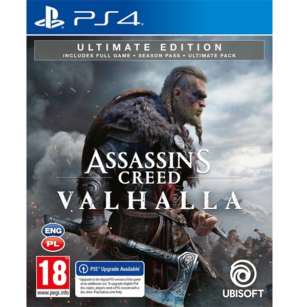 UBISOFT Assassin`s Creed Valhalla Ultimate Edition PS4/PS5 játékszoftver
