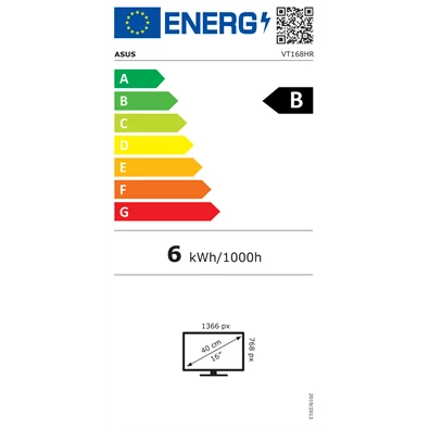 Asus 15,6" VT168HR WXGA LED HDMI/VGA érintőképernyős monitor