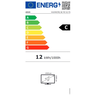 Asus 23,8" VU249CFE-M Eye Care FHD IPS 100Hz USB-C/HDMI monitor