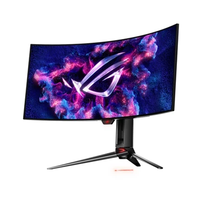 Asus 34" ROG Swift PG34WCDM UWQHD OLED 240Hz HDMI/DP/USB/USB-C ívelt gamer monitor
