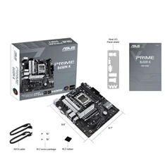 Asus Alaplap - AMD PRIME B650M-K AM5 (B650, ATX, 2xDDR5 7800+MHz, 4xSATA3, 2x M.2, HDMI+VGA) (Újracsomagolt)