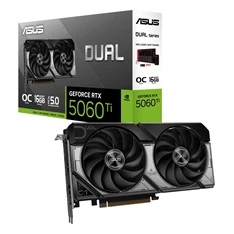 Asus Dual GeForce RTX 5060 Ti OC Edition 16GB GDDR7 128bit PCIe videókártya