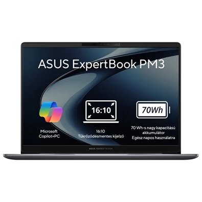 Asus Expertbook PM3606CKA-MB0069 laptop (16"WUXGA/AMD Ryzen AI 7 350/Int.VGA/16GB RAM/1TB/FreeDOS) - szürke