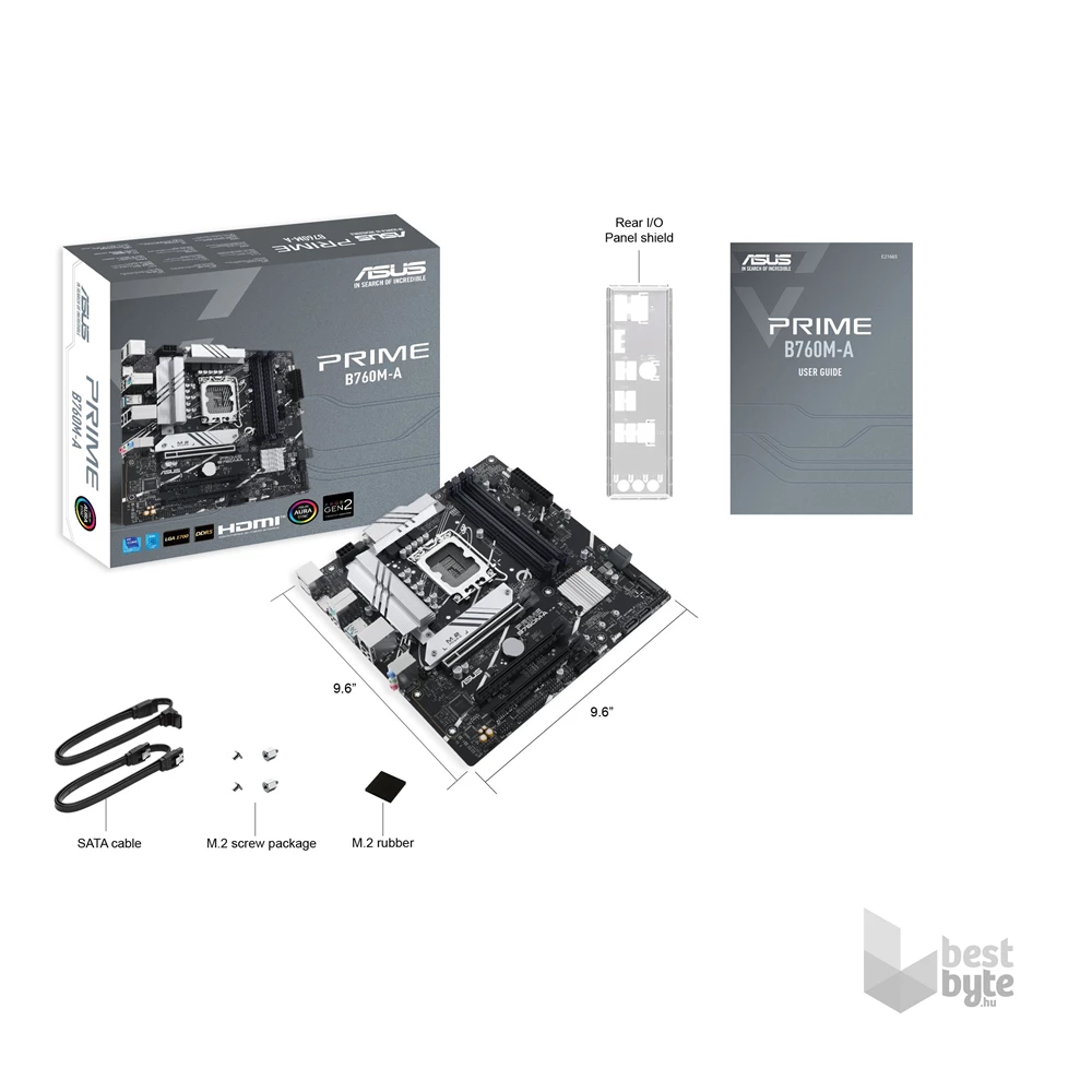 Asus PRIME B760M-A-CSM Intel B760 LGA1700 mATX alaplap