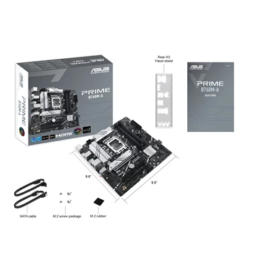Asus PRIME B760M-A-CSM Intel B760 LGA1700 mATX alaplap