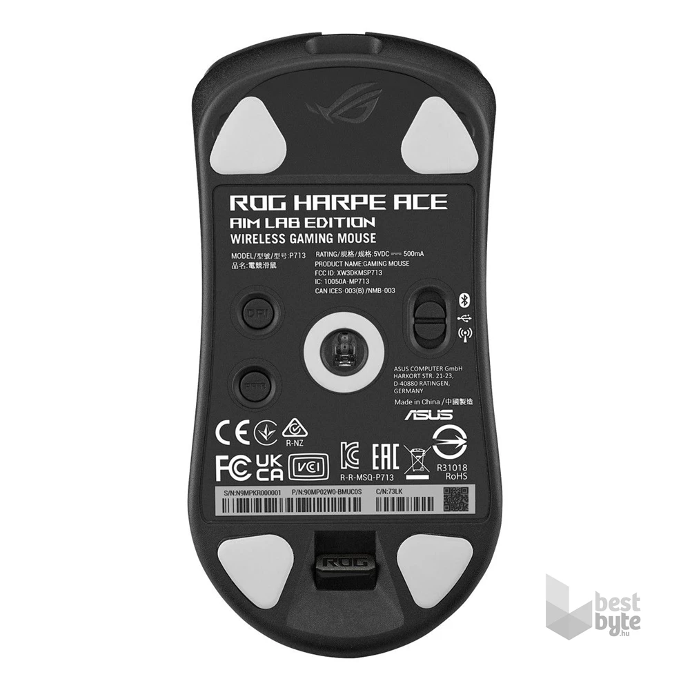 Asus ROG Harpe Ace Aim Lab Edition fekete vezeték nélküli egér