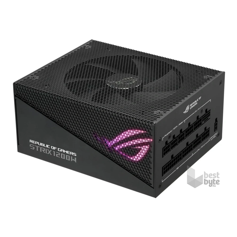 Asus ROG Strix 1200W 80+ Gold Aura Edition ventillátorral moduláris tápegység