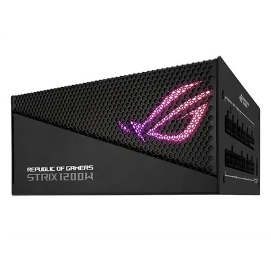 Asus ROG Strix 1200W 80+ Gold Aura Edition ventillátorral moduláris tápegység