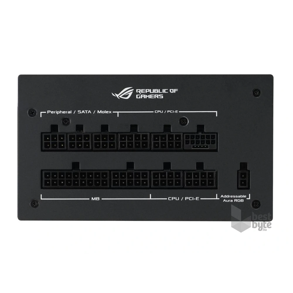 Asus ROG Strix 1200W 80+ Gold Aura Edition ventillátorral moduláris tápegység