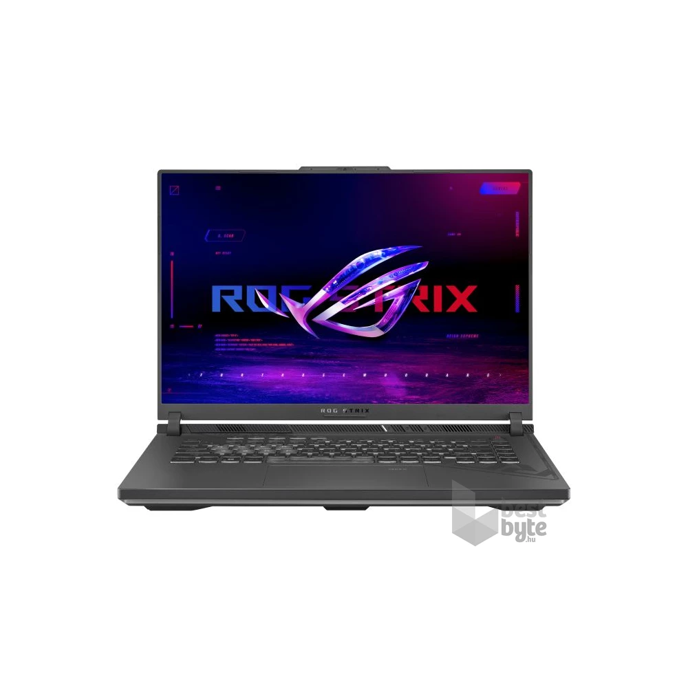 Asus ROG Strix G16 G614JI-N4133W laptop (16"WQXGA/Intel Core i7-13650HX/RTX 4070 8GB/16GB RAM/512GB/Win11) - szürke