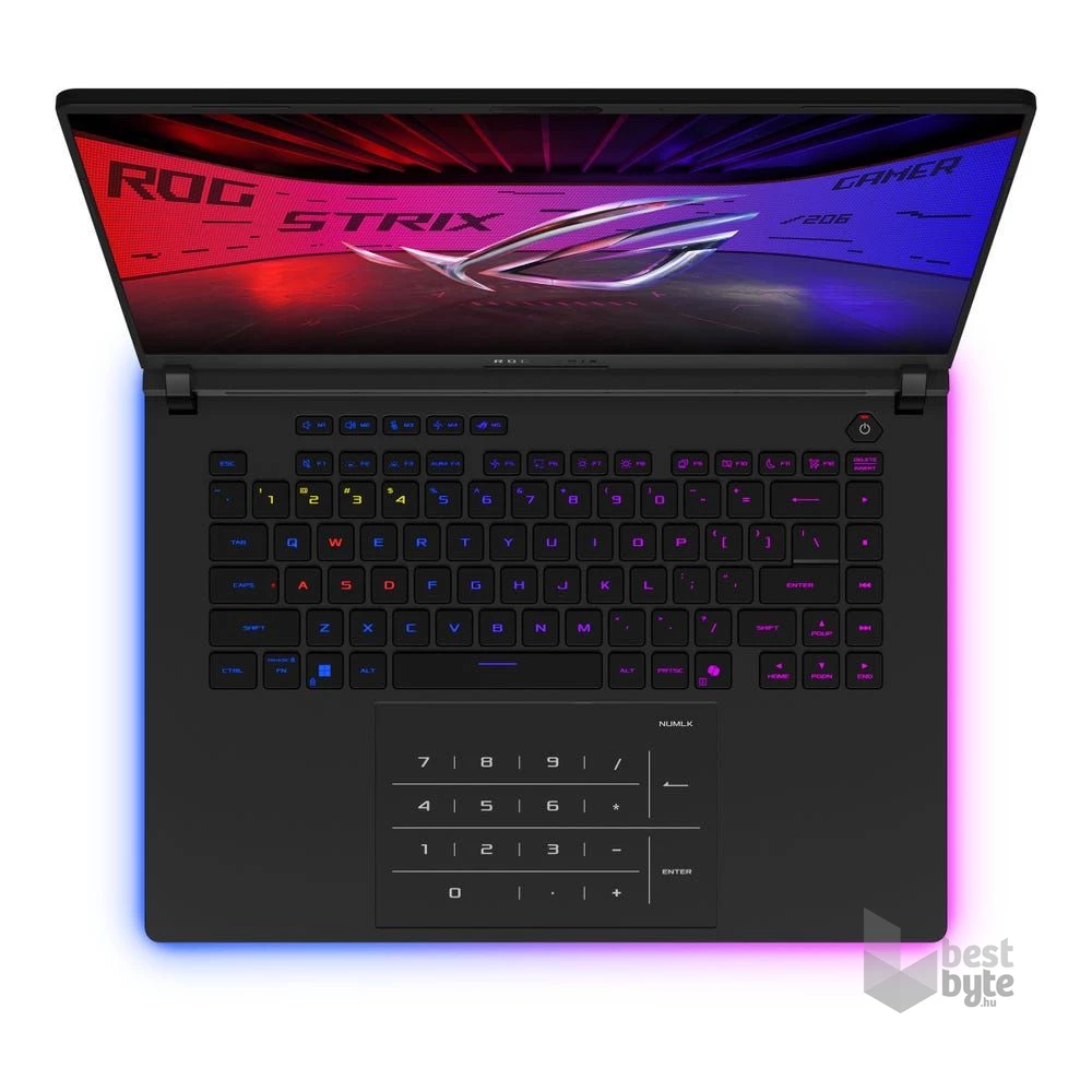 Asus ROG Strix G635LX-RW042W laptop (16"WQXGA/Intel Core Ultra 9 275HX/RTX 5090 24GB/64GB RAM/2TB/Win11) - fekete