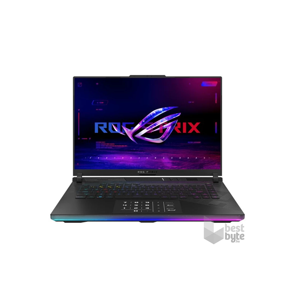 Asus ROG Strix Scar 16 G634JYR-RA020W laptop (16"WQXGA/Intel Core i9-14900HX/RTX 4090 16GB/64GB RAM/2TB/Win11) - fekete