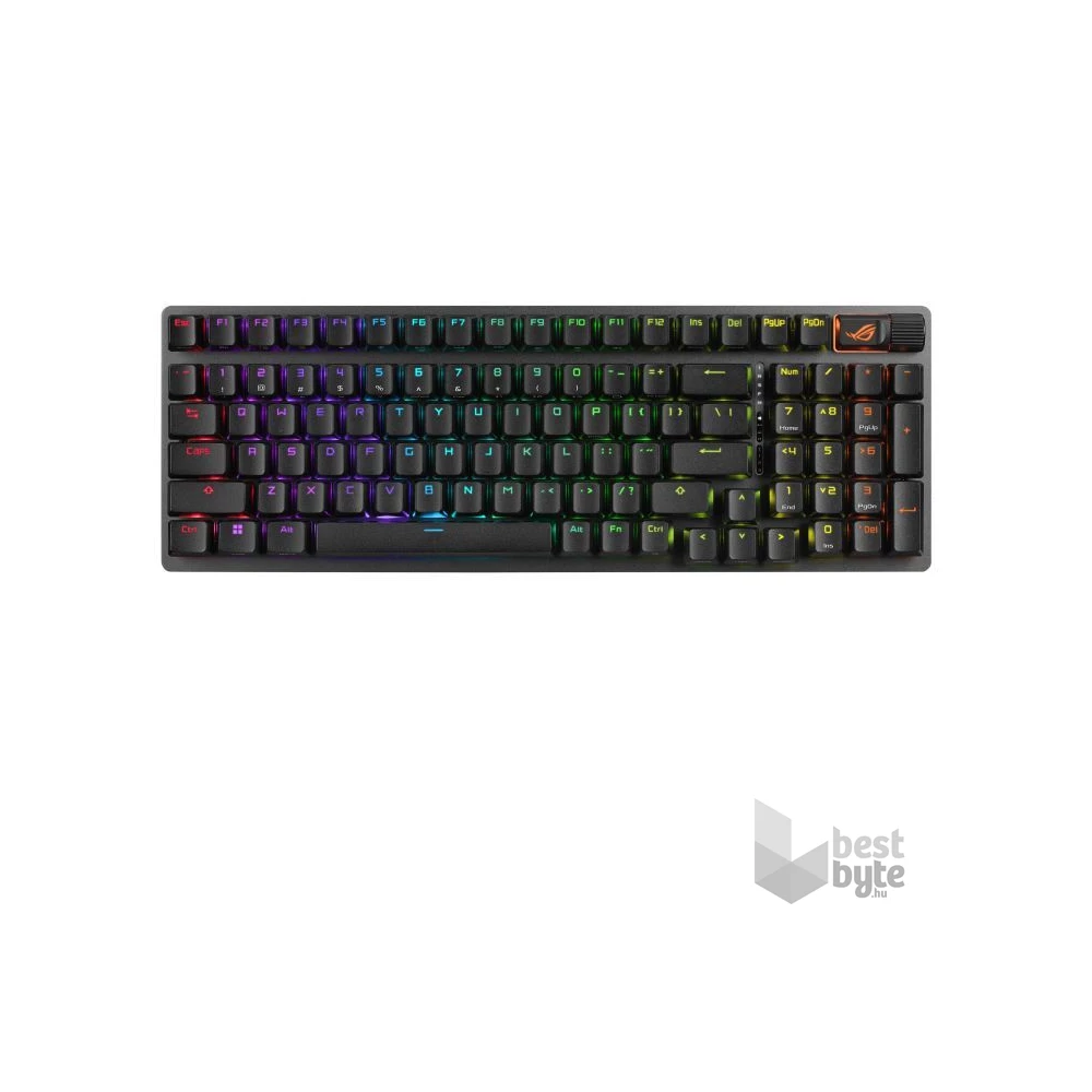 Asus ROG Strix Scope II 96 HUN vezeték nélküli fekete gamer billentyűzet