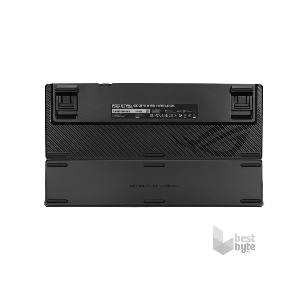 Asus ROG Strix Scope II 96 HUN vezeték nélküli fekete gamer billentyűzet