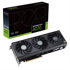 Asus Videokártya - nVidia PROART-RTX4070-O12G (12288MB, GDDR6X, 2760/21000 Mhz, 192bit, 1xHDMI, 3xDP)